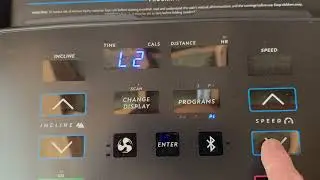 Horizon T101 Treadmill - changing level on Programs 1 - 6