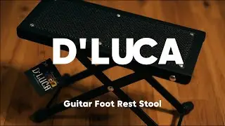 D'Luca FS-112 Adjustable Guitar Foot Rest Stool, Black
