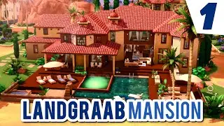 LANDGRAAB MANSION || Exterior 🌵 Rebuild Oasis Springs || The Sims 4: Speed Build (No CC)