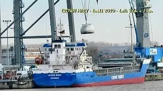 CROWN MARY PBUL IMO 9466219 Emden Germany embarking windcraft components Windkraft Teile