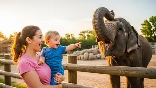 Mini Zoo Adventure 🐒🦓 | Fun Day with Kids & Animals