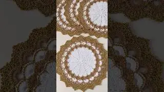 Clica no texto acima 👆🏻 Sousplat em croch&ecirc; turco luxo #crochet