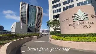 Australia Sydney City 2022 Walking to the New IMAX at Darling Harbour from Town Hall George Street