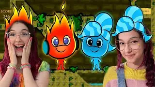 VIRAMOS FOGO E ÁGUA EM UM JOGO INCRÍVEL (Fireboy Watergirl Online) | Família Luluca