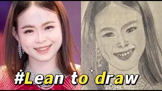How to drawing CEO MISS sunflowers .lean to draw cute girl.