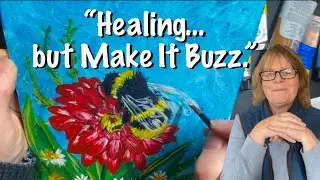 Bee painting tutorial Symbolism, Balance &Letting Your Heart Breathe