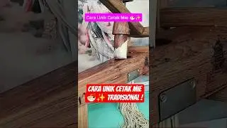Cara Unik Cetak Mie Dengan Alat Kayu Tradisional | Proses Kreatif dan Memukau 🍜✨