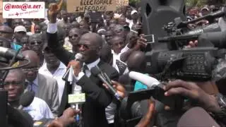 Marche de la CNC/ Intervention de Mamadou koulibaly