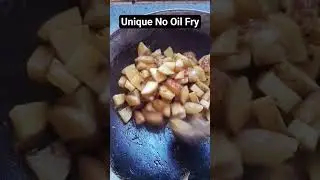 #shorts of No Oil Aloo Fry, #short of unique #cooking method unbelievable. Best for #heart & #health