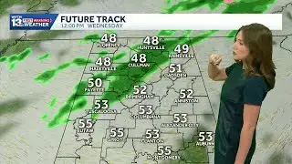 Rain in the Alabama weather forecast before freezing cold temperatures; Low chance of snow flurries