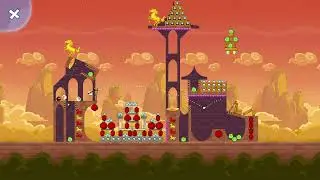 Angry Birds Friends Level 8 Tournament 1702 TWO stars NO POWER-UP walkthrough 2026-02-18