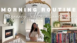 Pregnancy Update + Christian Morning Routine | Homemaking, Mom Life & Faith Journey Vlog