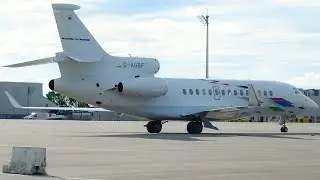 ENGINE STARTUP! | VW Air Service Dassault Falcon FA7X (D-AGBF) Departure at Munich Airport!