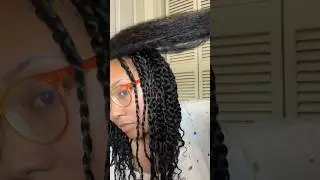 This took 8 HOURS!!😩 #protectivestyles #revair #twists #tinytwists