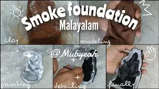 Smoke waterfall foundation Malayalam 🤩❤️#mubyeah #malayalam #clay #crafts #shortvideo #art #creative