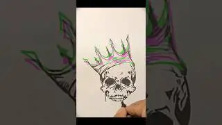Troll face drawing | skull drawing #drawing #shorts  #trollface