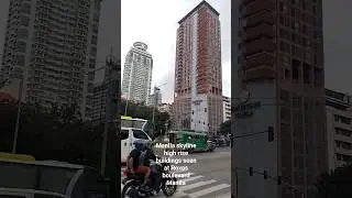 manila skyline high rise buildings seen at roxas boulevard manila