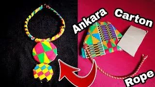 No sew DIY African print choker necklace |easy tutorial|Ankara fabric