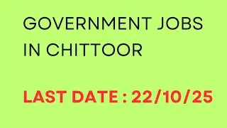 Government job's in Chittoor 