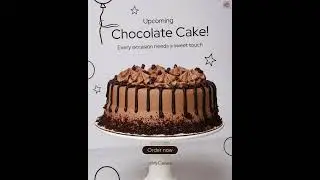 Brown Minimalist Chocolate Cake Food Instagram Post