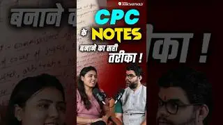 Best technique for making CPC Notes! #judiciarypreparation #cpc
