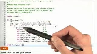Floor Puzzle Solution - Design of Computer Programs