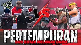 PERTEMPURAN SENGIT !! DUO BOTAK MELAWAN DUNIA DEMI MELINDUNGI SEORANG SAHABAT !! GTA 5 ROLEPLAY