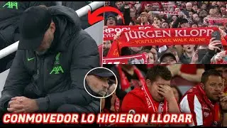 ASÍ LOS AFICIONADOS del LIVERPOOL HICIERON LLORAR  a KLOPP EN SU DESPEDIDA DEL CLUB 😭😭