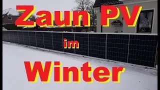 senkrechte PV als Lösung im Winter🧐🧐 Was hat die Zaun PV und die Fassade 💪💪 geleistet im Schnee?