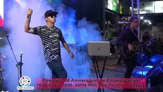 Festejos 36 Aniversario de Emancipación Municipio de Santa Rita. Show Francisco Maidana