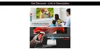 Best  AUN MINI Projector W18 Local delivery in Russia. Optional W18C Wireless Sync Display For Phon