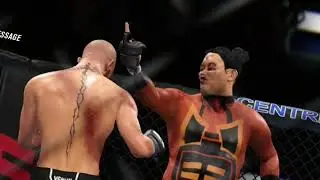 Winning with my Realistic created fighter on UFC 4
