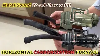 How to produce Metal Sound Wood charcoal?Horizontal Carbonization Furnace