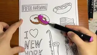 Relaxing New York Coloring | Cozy & Satisfying Art
