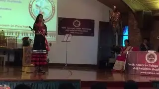 Yamini Pandrapagada singing In NATA Idol 2nd Round, Charlotte.
