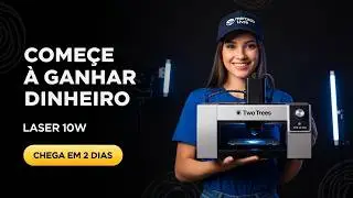 Impressora CNC Laser TTS-10 Pro 10W Wi-Fi: Vale a Pena?  Máquina de Corte e Gravação a Laser