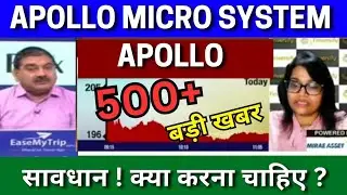 Apollo micro system share latest news today analysis Apollo micro system share latest target tomro ?