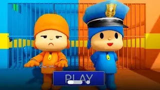 POCOYO PRISONER VS POLICEMAN PRISON RUN!(OBBY)