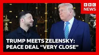 Trump says Ukraine peace deal “very close” after “terrific” meeting with Zelensky | BBC News