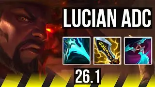 LUCIAN & Nami vs CAITLYN & Poppy (ADC) | Good KDA: 21/1/4 | EUNE Master | 26.1