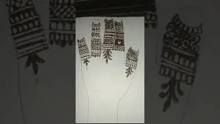 Easy finger design💖 #viral #mehndi #simple #shortvideo