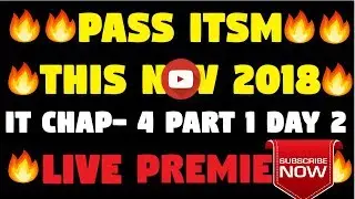 CA IPCC ITSM NOV 2018: PRACTICE MANUAL IT CHAPTER-04 PART 1 (FAST)