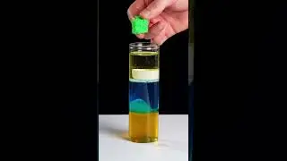 Honey, Water, Oil Stack! 🛢️ Density Layers Magic in 30 Sec!