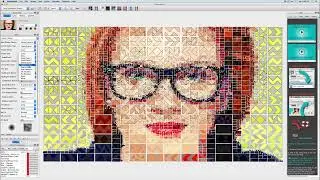 Studio Artist 5.5 Automatic AI Art and Animation - Automatic Vector Shapes for Mosaics