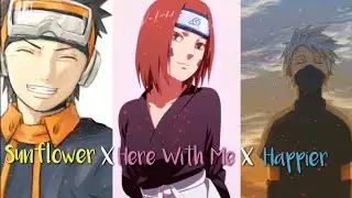 Nightcore - Here With Me ✗Happier ✗Sunflower (Switch Vocals/ Mashup)