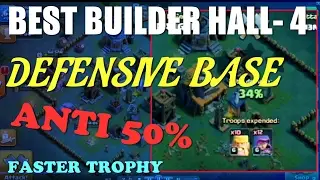 Builder Hall 4 Base/ BH4 Builder Base + Defense Replay/ Base Layout/ Clash Of Clan