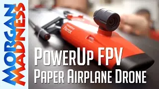 PowerUp FPV - Paper Airplane VR Drone Unboxing | Morgan Madness