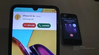Incoming call &Outgoing call at the Same Time Realme c30s+Iphone 4s black