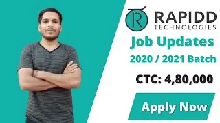 RAPIDD Technologies Off Campus || Software Engineer Trainee || BE/BTech/MTech/MCA