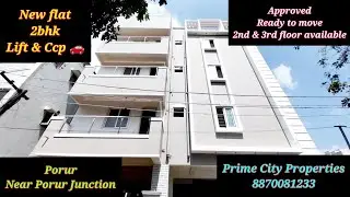 Brand New Flat Sale in Porur Chennai 🆔2358  #approved #2bhkflat #newflat #flatforsale #apartmentsale